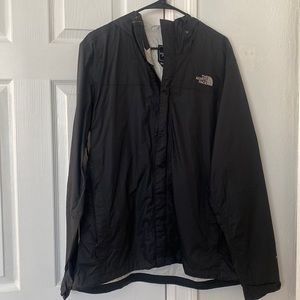 Mens North Face hooded rain jacket